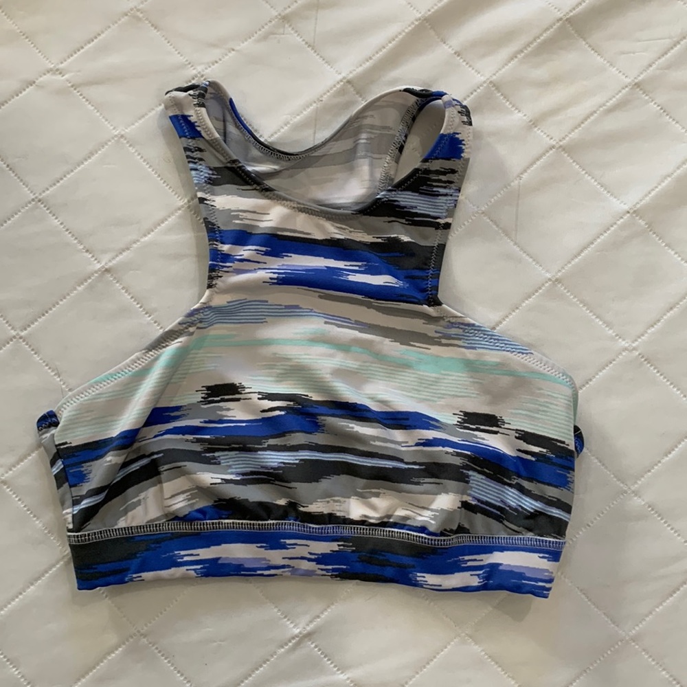 Cute blue sports bra